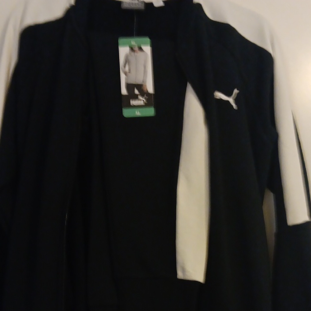 Puma Black and White Track Jacket